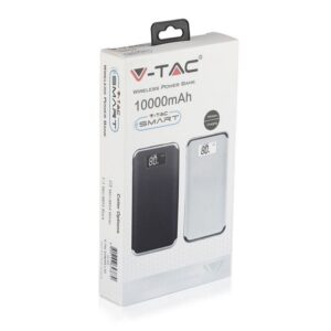 Power Bank 10000mAh Nero Con Ricarica Wireless